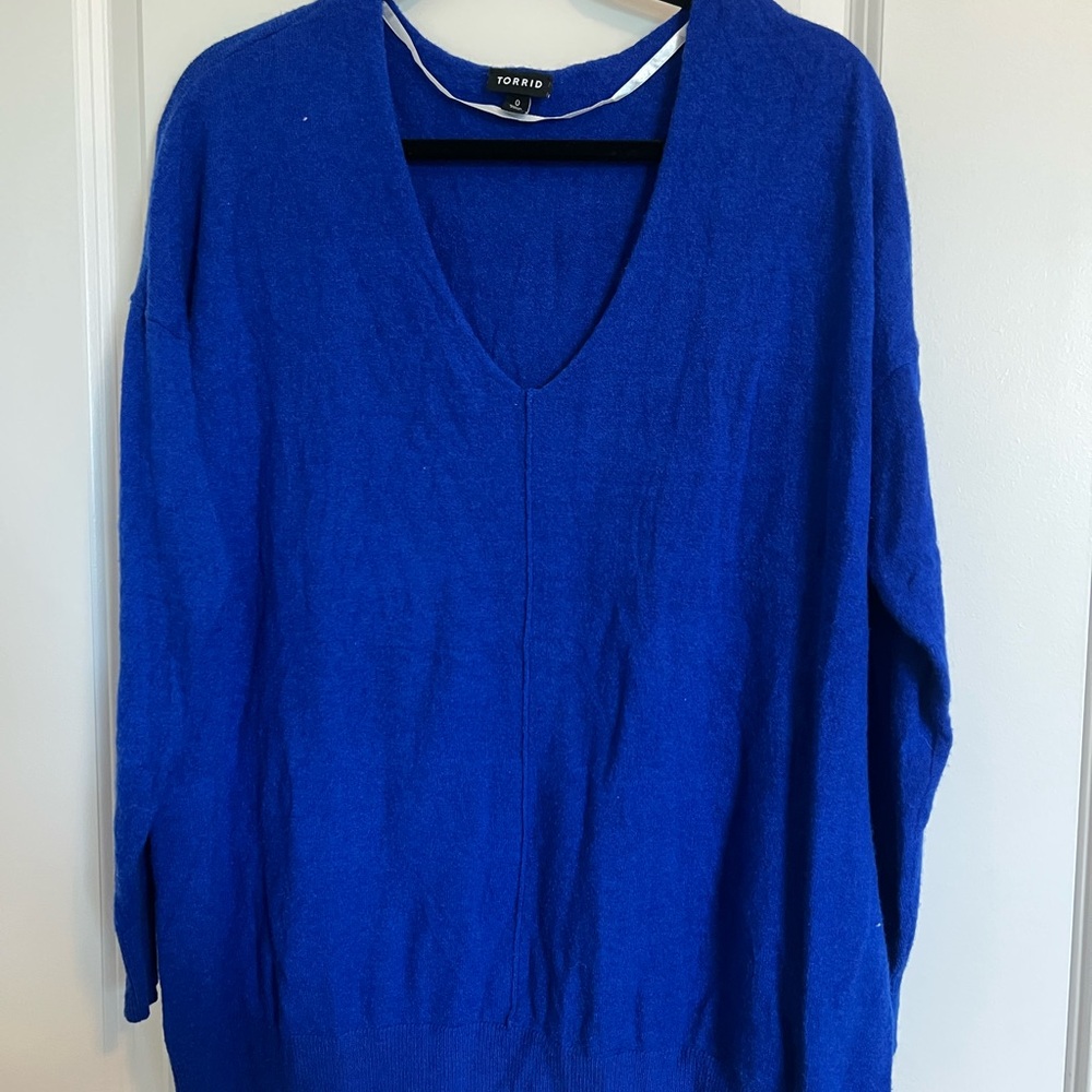 torrid Royal Blue V-Neck Sweater